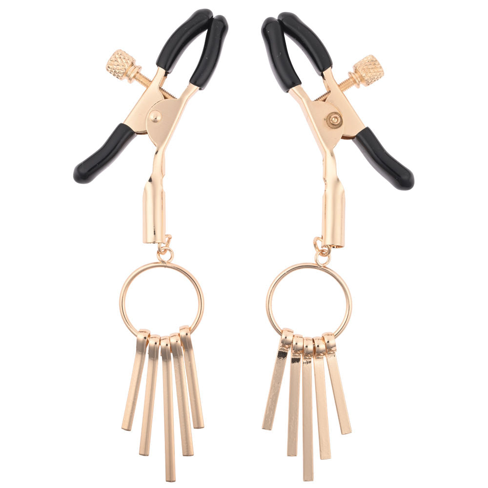 Sex & mischief verge - nipple clamps - Product front view  | Flirtybay